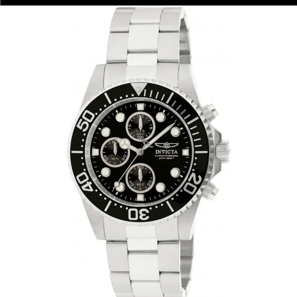 Invicta Pro Diver 1768 Stainless Steel Chronograph Men’s Watch - Brand New